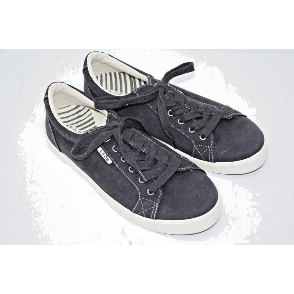 Taos Plim Soul Star Women Sz 9.5 Sneaker Navy Wash Canvas Low Top Lace Up